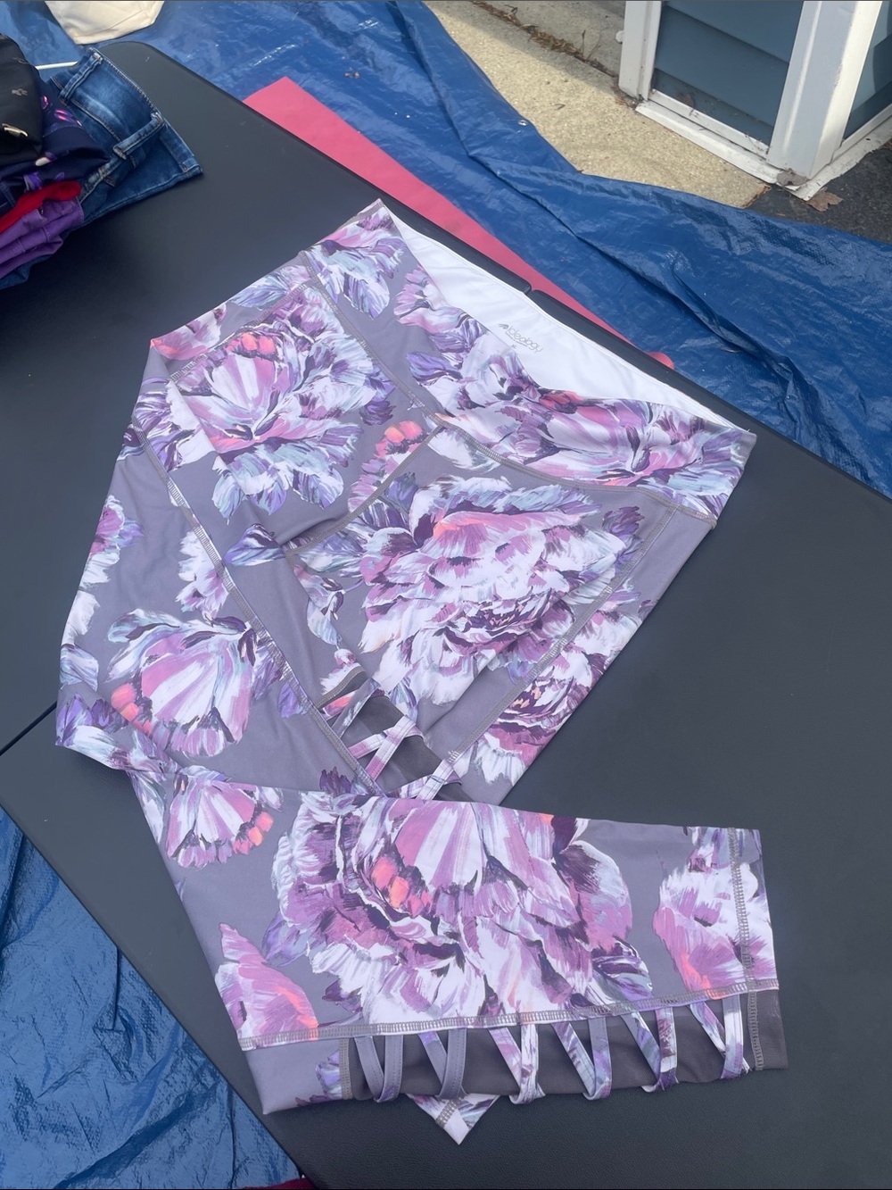 Ideology Purple&white floral Leggings Women’s